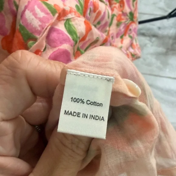 Banjanan Pink and Green Floral Maxi Dress - Picture 7 of 7